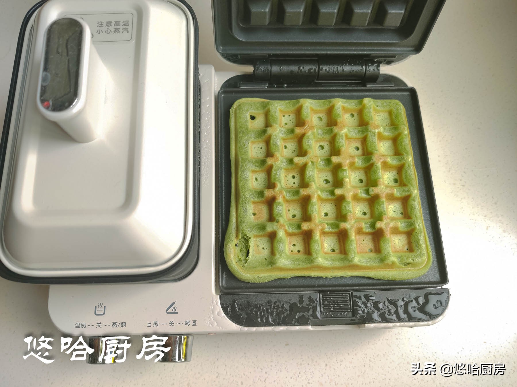 咖啡馆鲜奶油华夫饼,米加小镇咖啡馆华夫饼怎么做
