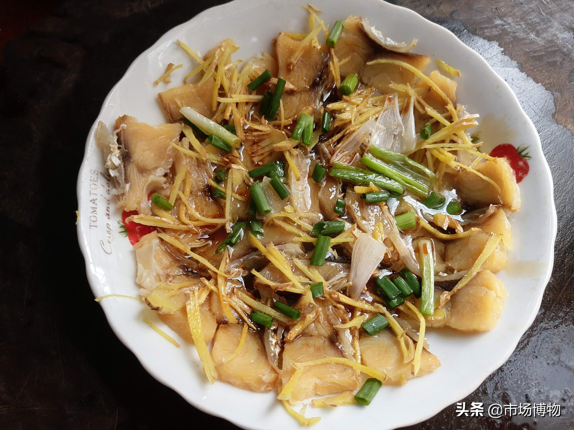 姜丝海鱼干,蒸海鱼干的制作方法