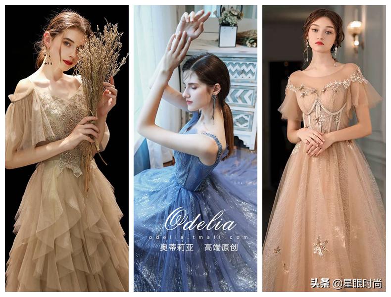 时尚显气质礼服,高端礼服女宴会气质