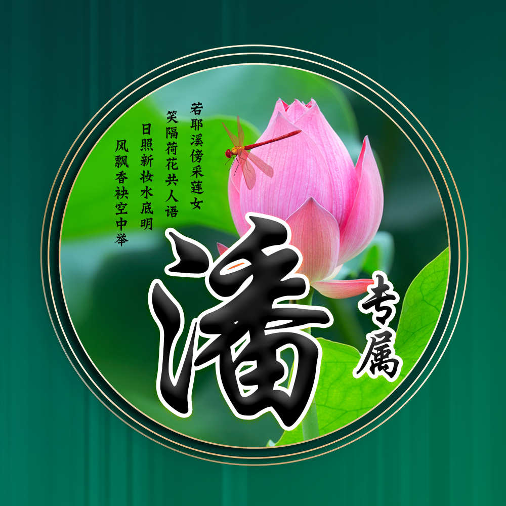 100张唯美荷花姓氏头像,适合做头像的荷花图片清晰点的