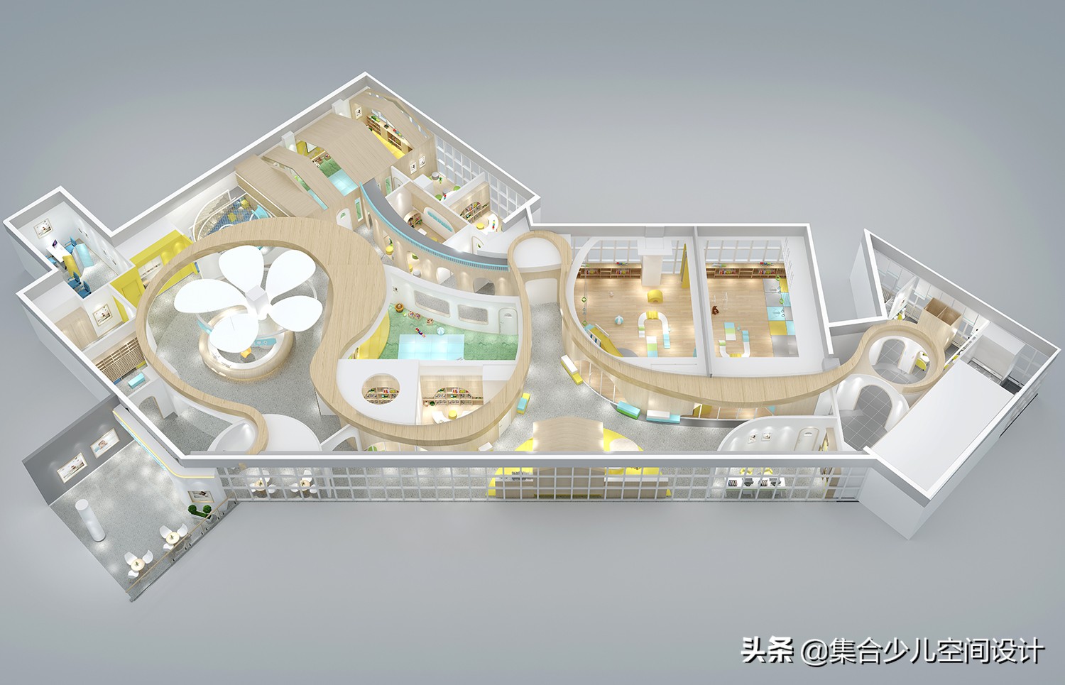 小型早教托育中心设计效果图,孩子的第二个家