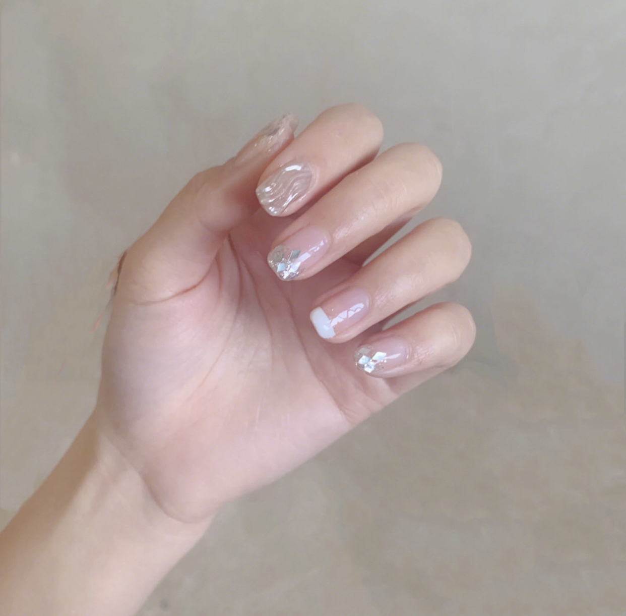 仙气十足的透明美甲,赶走夏日炎热怎能少得了它