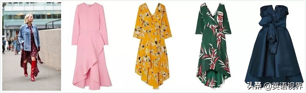 裙子都有什么款式英文,裙子的所有种类英语