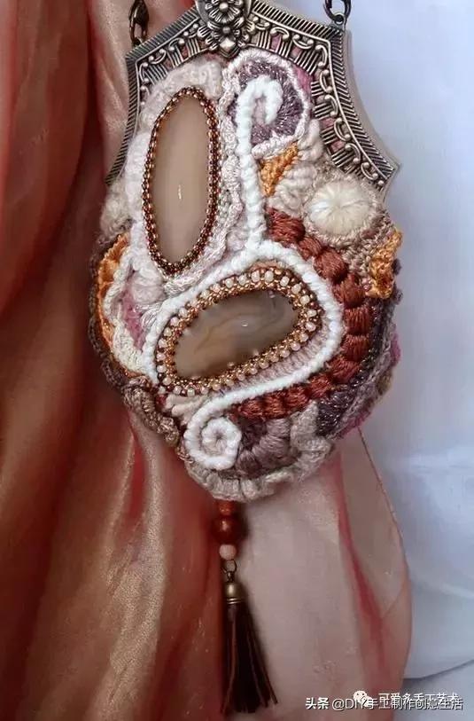 厉害了，极美爱尔兰钩花包包，看了这个才是真服气