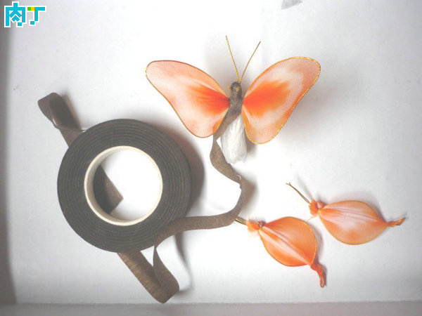 丝网花蝴蝶的制作教程,丝网蝴蝶花的做法教程