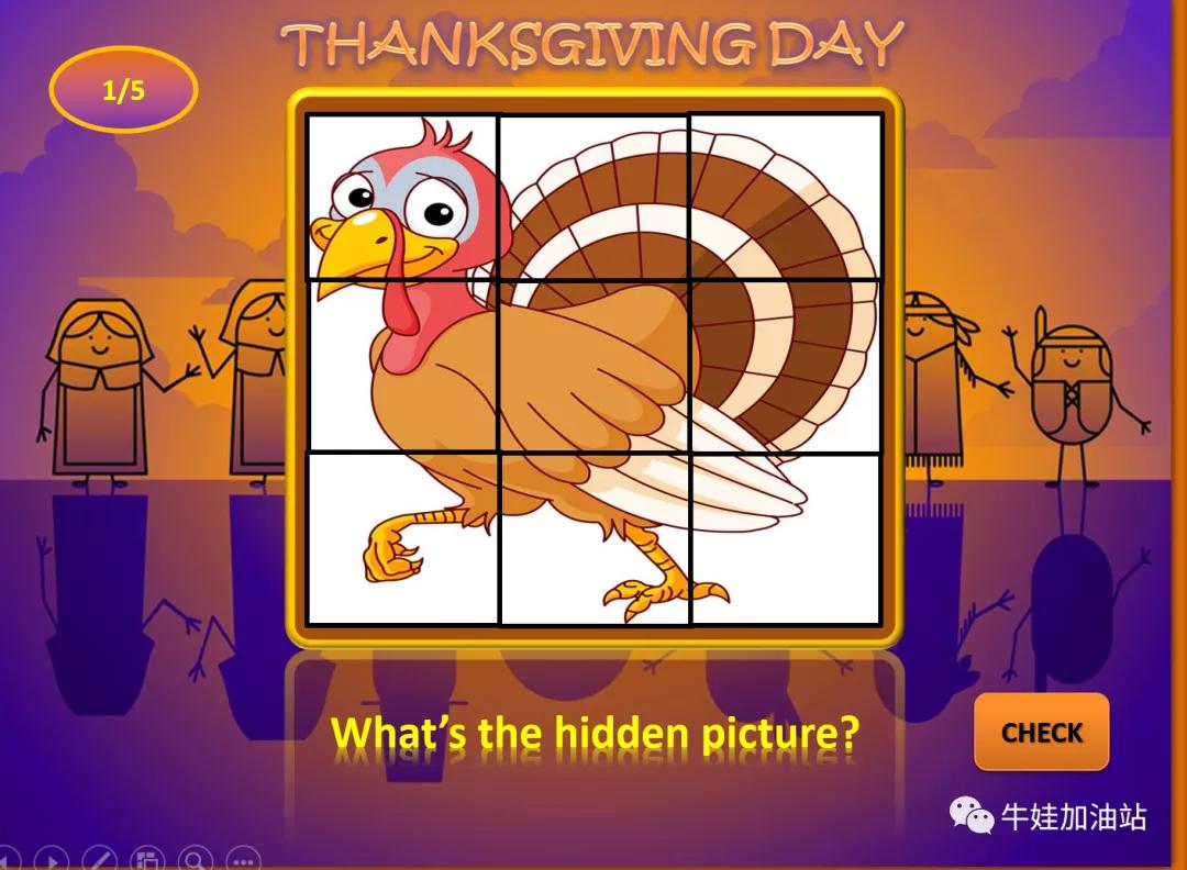 孩子都爱这样学，感恩节主题素材，英文版PPT/动画/游戏…