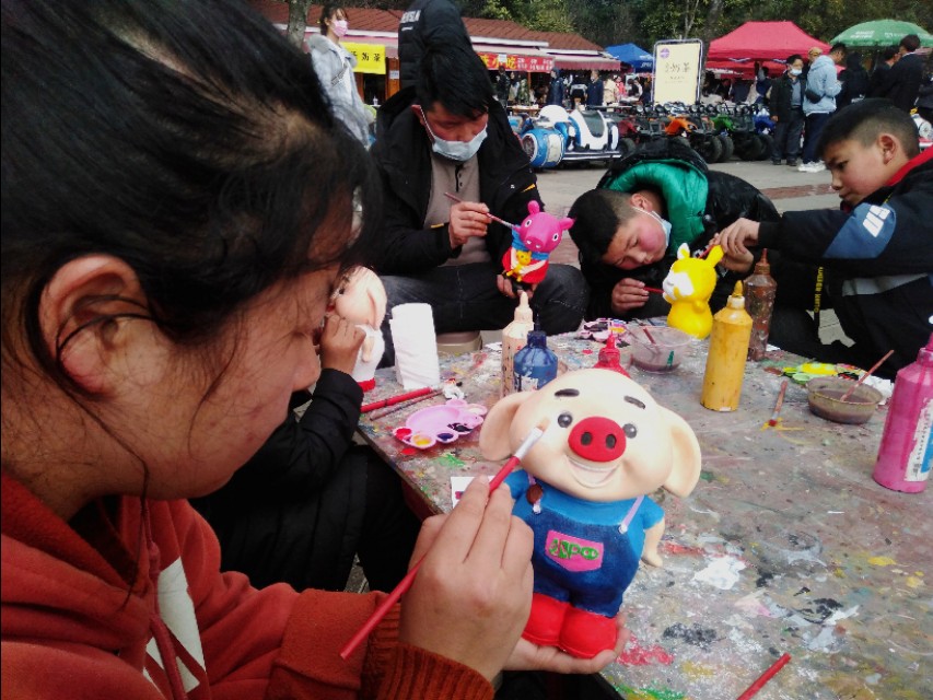 石膏diy绘画图片简单,diy染色石膏