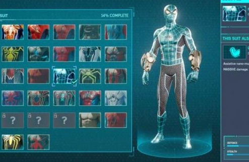 游戏蜘蛛侠十大最强战衣,蜘蛛侠游戏中的经典蜘蛛侠皮肤