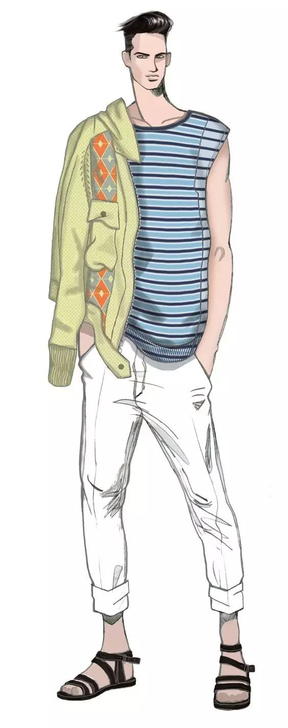 服装设计师画手稿视频,可爱的小插画手绘女孩服装