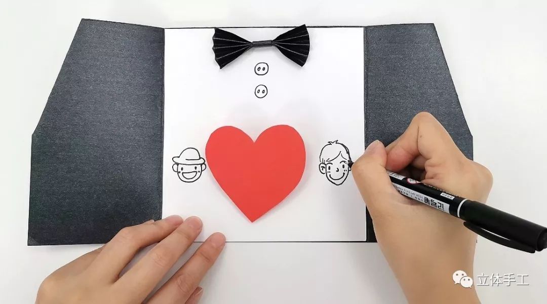 父亲节创意贺卡一年级简单又漂亮,5-7岁父亲节贺卡