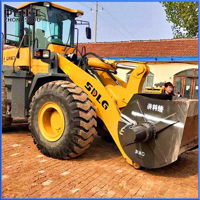 铲车改搅拌斗,铲车改粉碎机