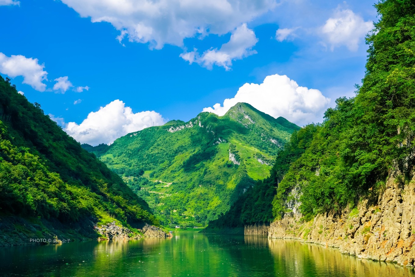 千里乌江画廊最美景点,游览贵州乌江十里画廊