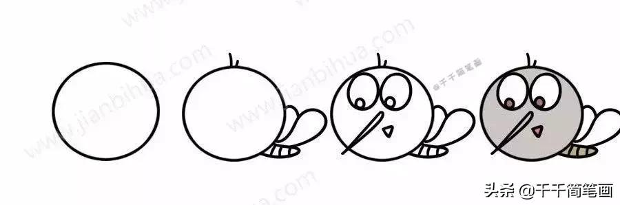 各种小动物头像简笔画图片,简笔画小动物情侣头像