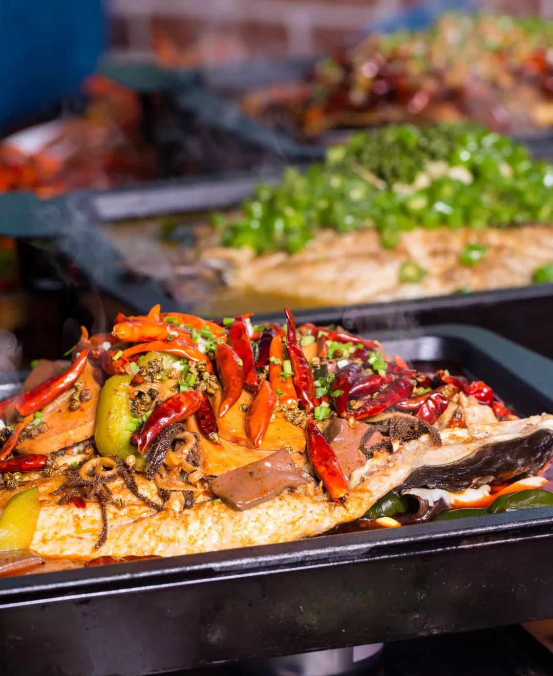 重庆火山烤鱼,麻辣火山烤鱼