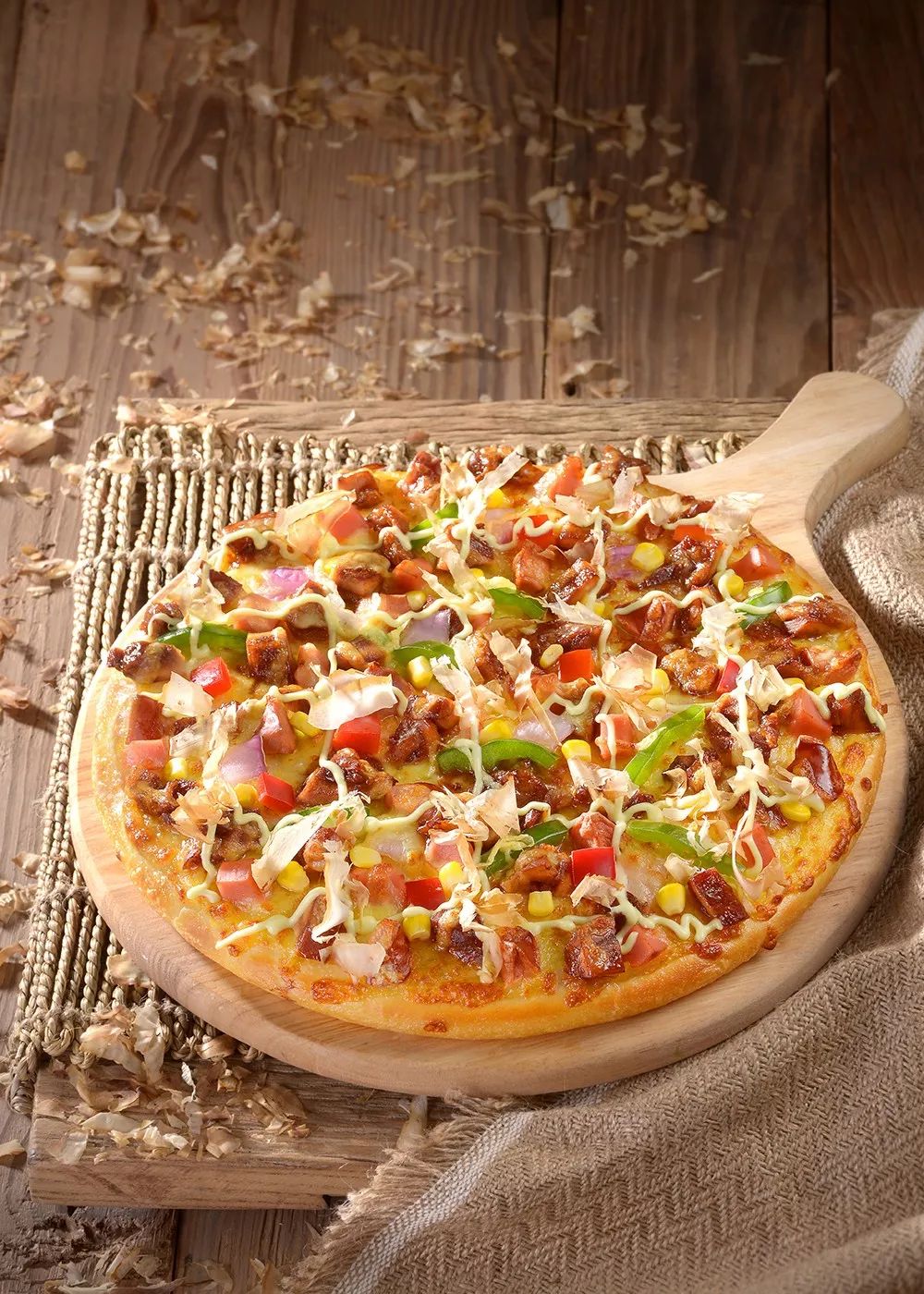 「广佛189店」49.9「尊宝比萨」10寸比萨+鸡米花+烤翅1对+饮品2杯