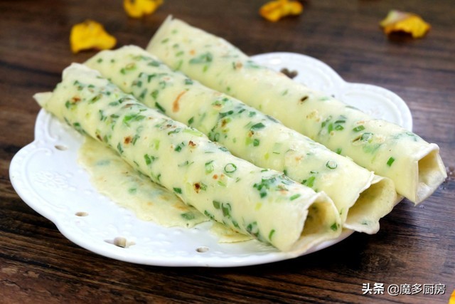 电饼铛香葱薄饼,电饼铛做薄饼怎么做简单又好吃