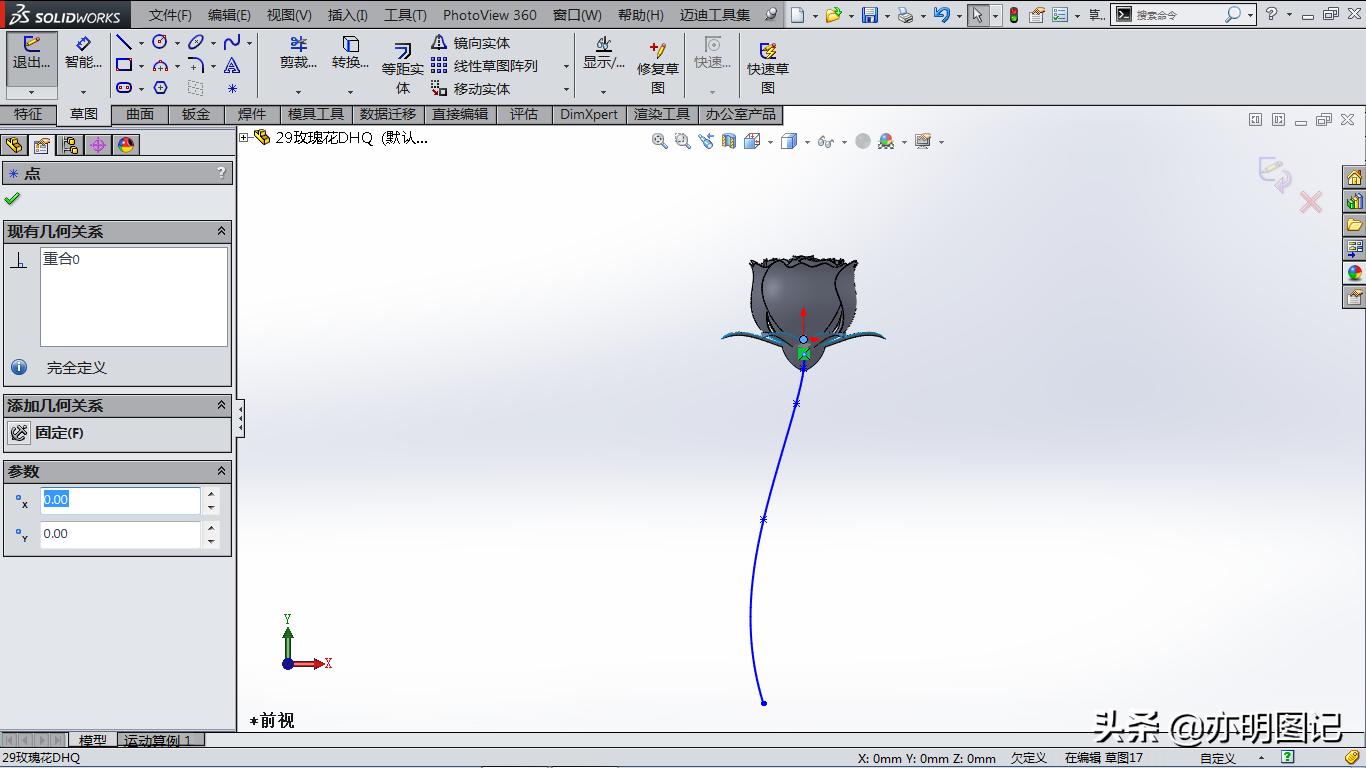 solidworks玫瑰花建模教程,玫瑰花建模solidworks尺寸图