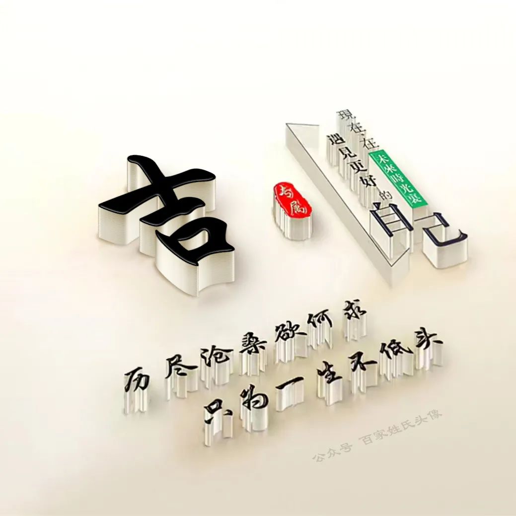 励志头像2023最新款姓氏,励志姓氏头像大全2023最新版的