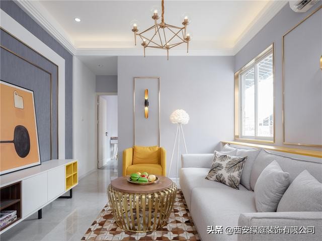 西安二手房装修改造翻新108平方米,西安二手房天花板翻新