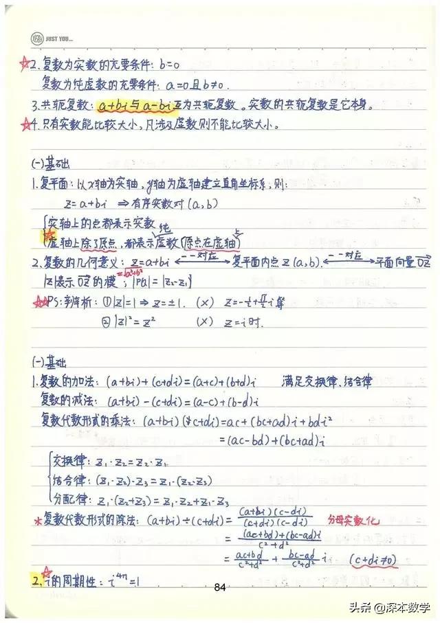 高考数学147分学霸手写笔记完整版,高考数学140+提分笔记
