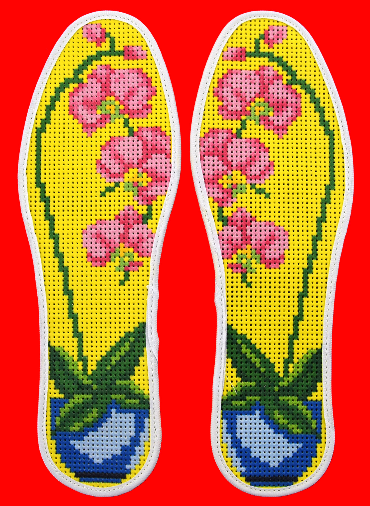 民间鞋垫绣花样图案大全,红布鞋垫花样图案大全简单