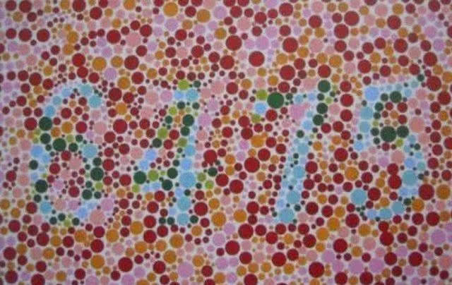 车管所盛行的三张色盲检测图，最后一张认不出，找教练也没用