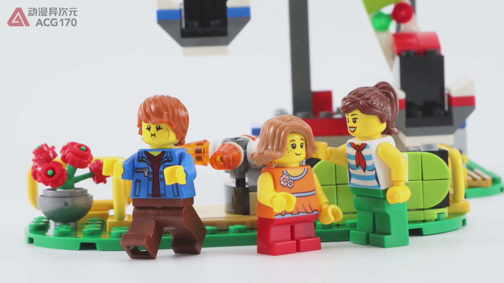 乐高积木拼装8-16岁旋转木马,乐高积木摩天轮