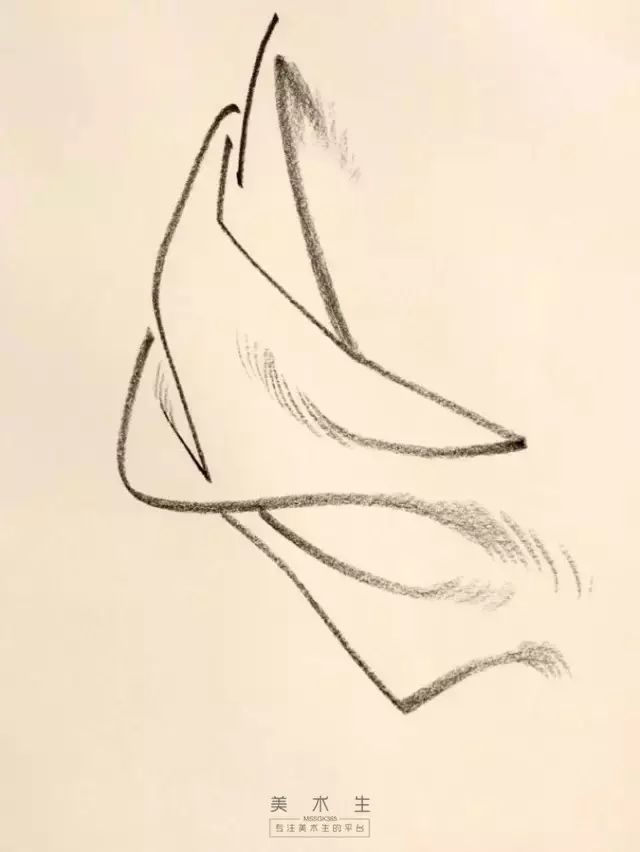 大块衣褶画法,衣褶不好看