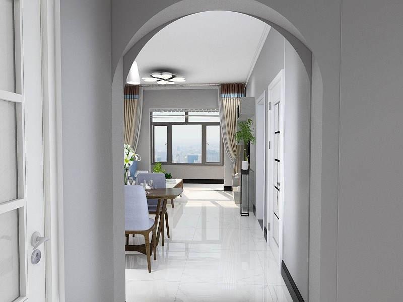 阳光力天装饰怎么样?107平两居室造简单时尚的轻奢现代风格