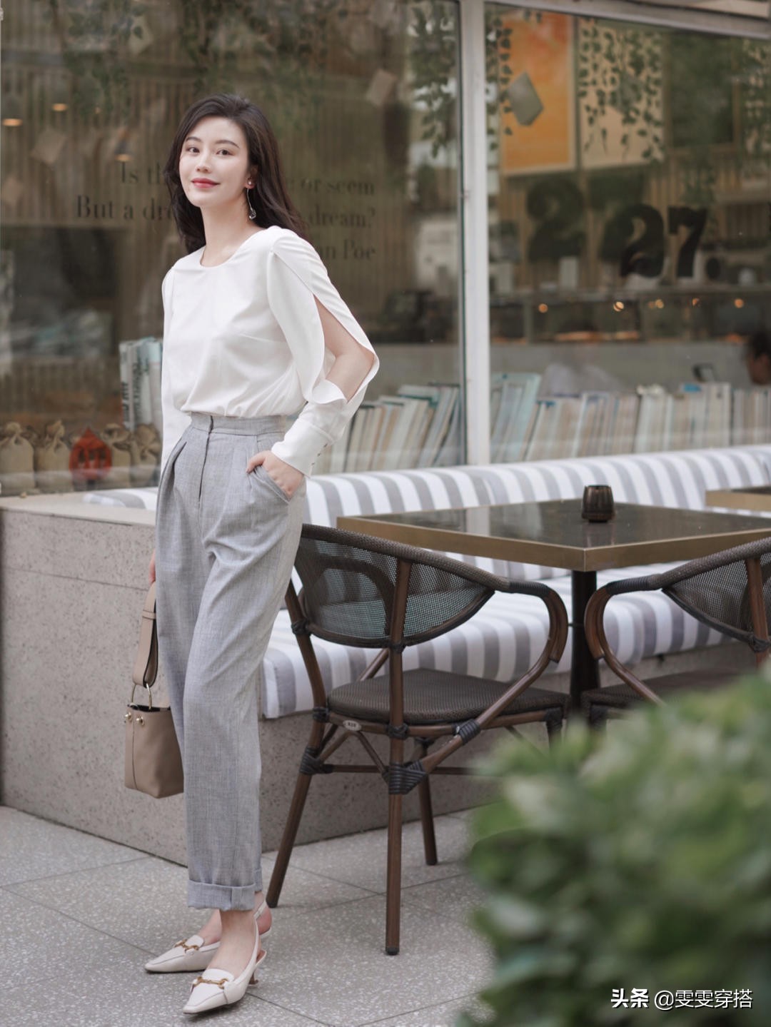 初夏复古风穿搭,打造夏日法式优雅look