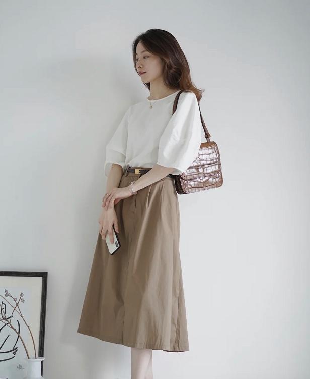 小个子女生穿搭雪纺连衣裙,雪纺小个子半身裙