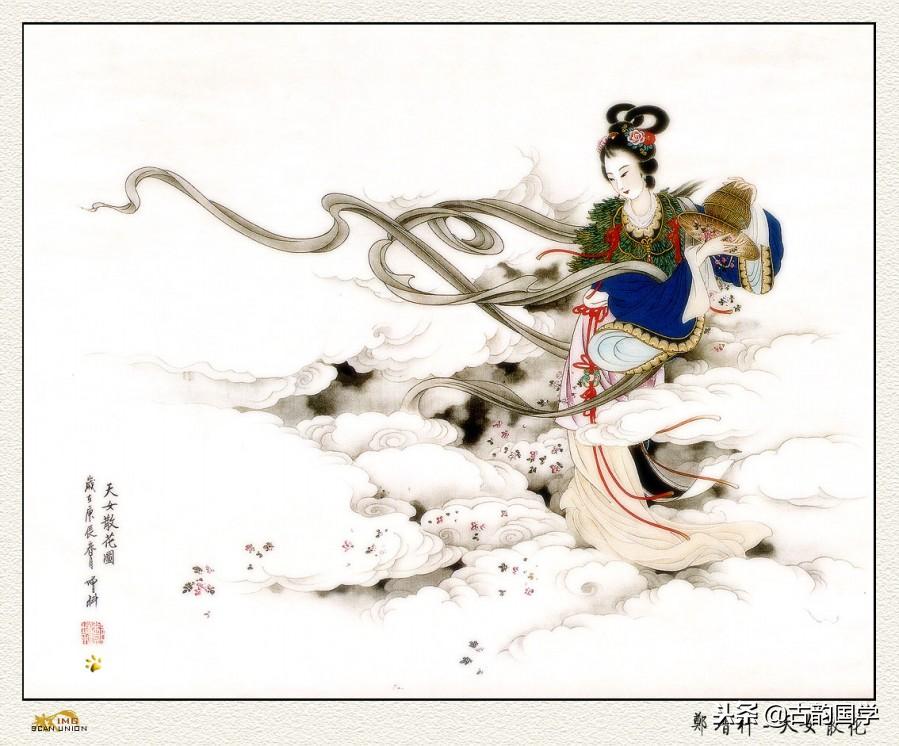 中国古典百美诗画（上）：一位佳丽一首古诗，可谓赏心悦目，收藏