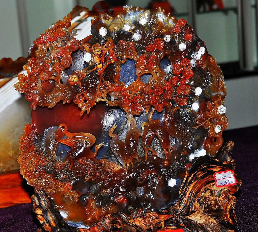 阜新十家子玛瑙原石切割直播,玛瑙奇石鉴赏