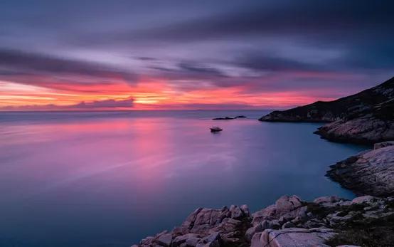 舟山冬天漂亮的海,夏天舟山海边天空