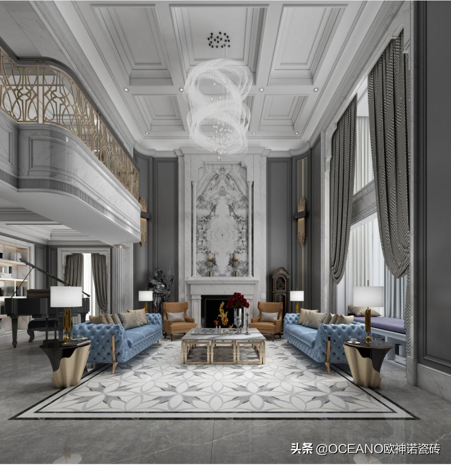 今年流行沙发高级灰客厅效果图,极简大气高级灰客厅