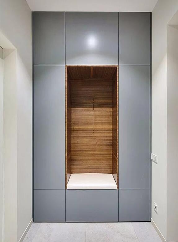 入户门厅造型设计,入户只能做一扇门的鞋柜怎么设计