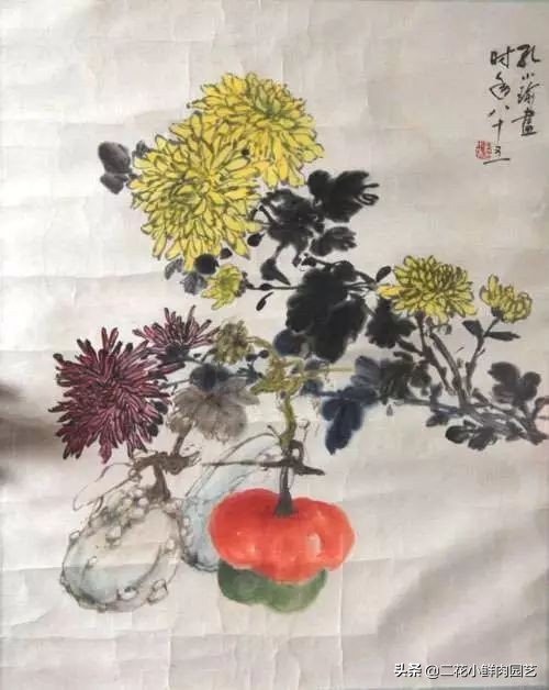 100种花卉绘画,100多张花卉线描手稿素材赶快收藏