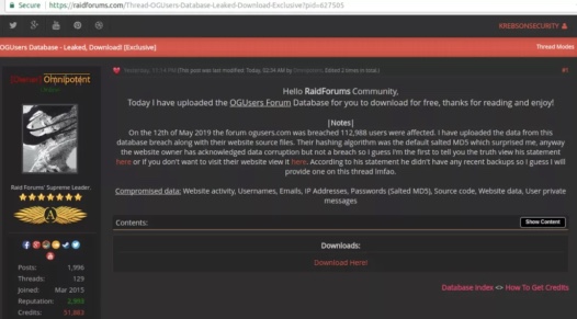 每日安全资讯2019,黑客论坛公布数据