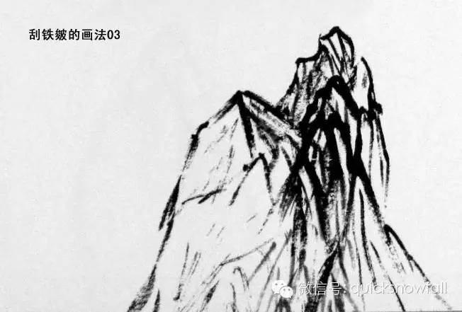 北派山水画山石画法,山水画技法山石的基本画法解析