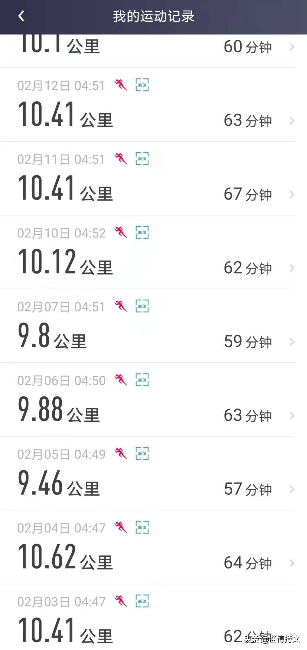 热爱生活从每日跑步开始,跑步让我感受健康和快乐