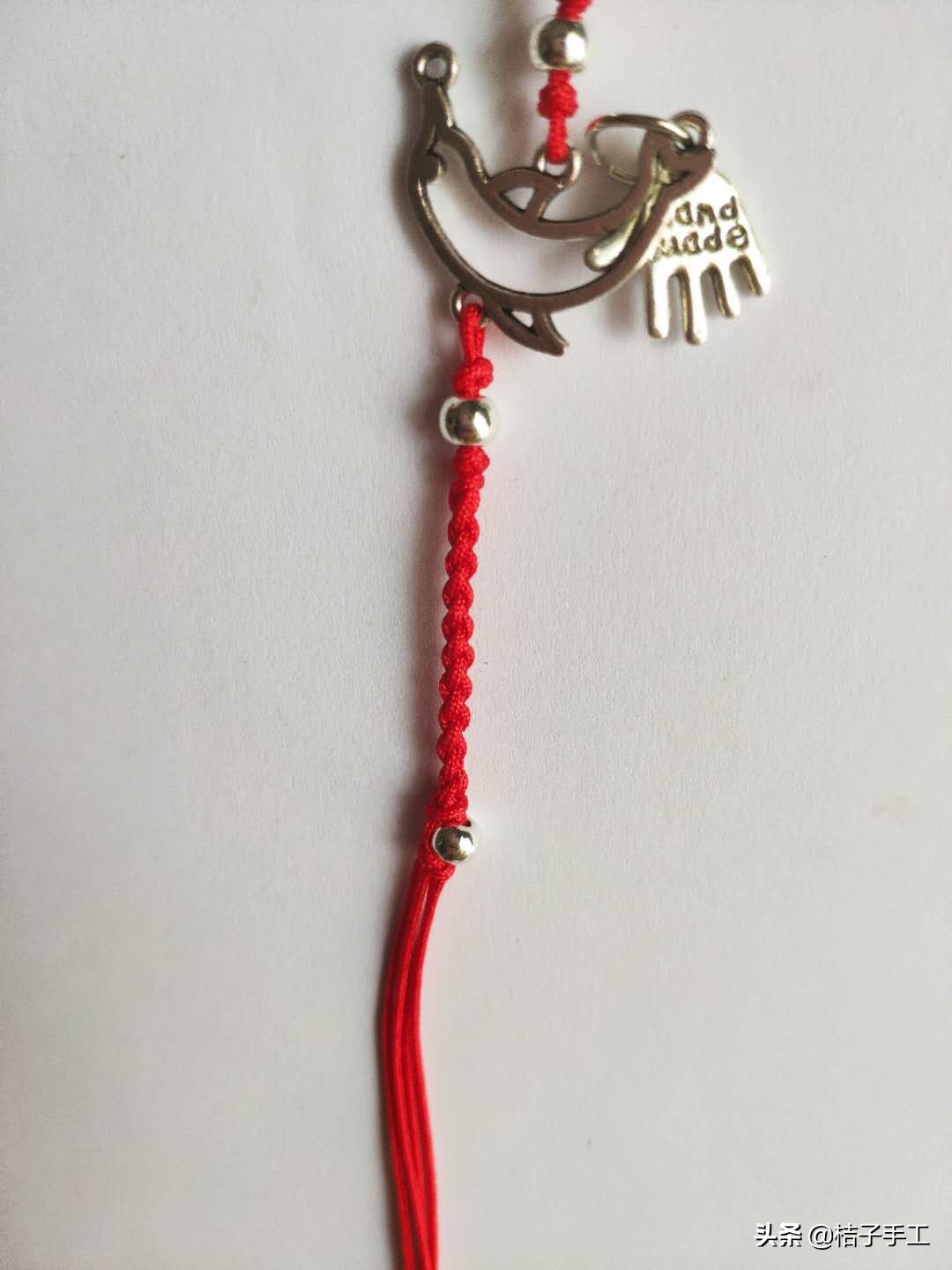 红绳银饰手链教程,银饰小红绳手链