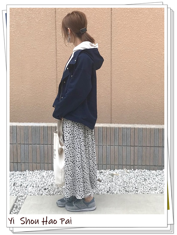 休闲风宽松连帽外套穿搭,日系防风连帽外套搭配