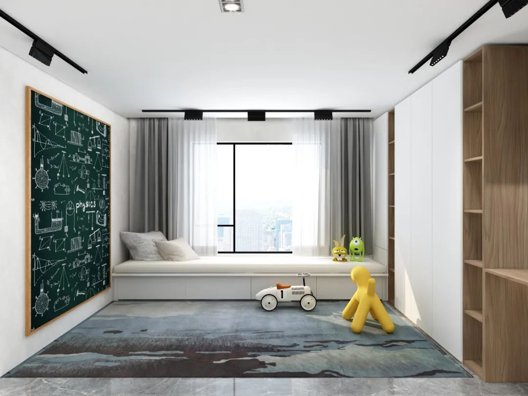 126㎡现代风|小情人的专属趣味儿空间