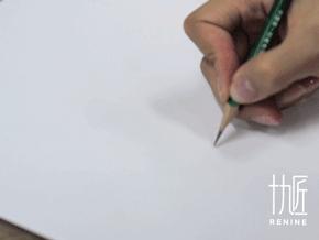 纹绣线条眉手正确拿法,线条眉的排列和纹绣法