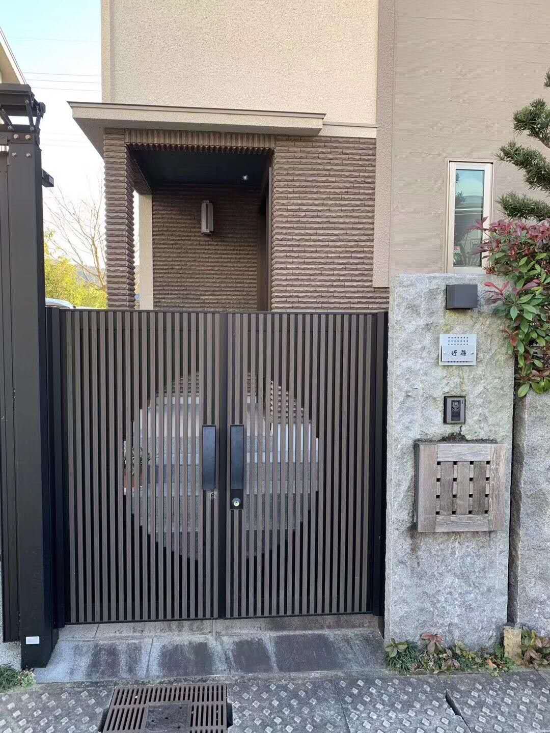 庭院入户门设计效果图,入户门庭院设计