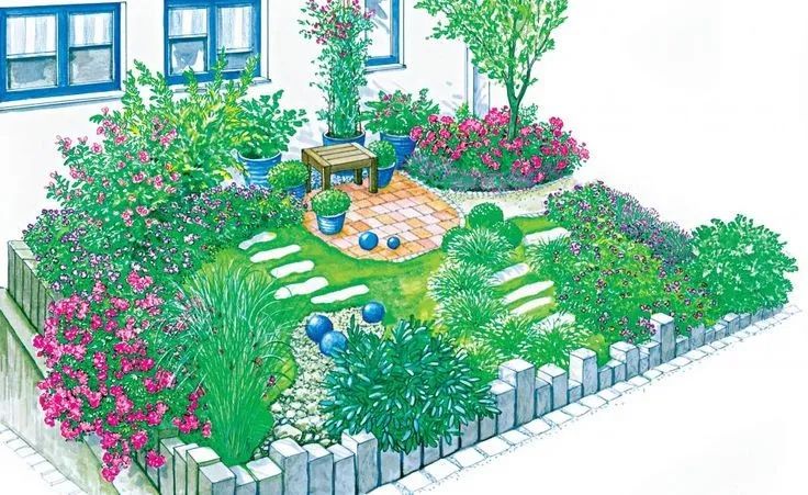 好看的小花园设计图片,好看的小花园图