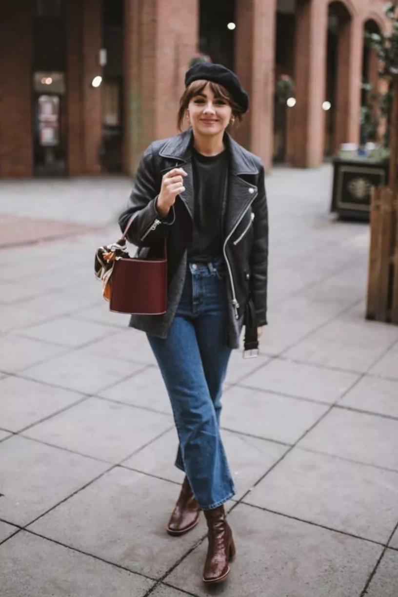 冬季显瘦裤子配靴子,现在还流行打底裤配靴子吗