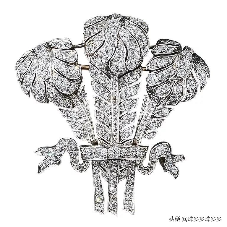 英国王室叶子胸针,威尔士胸针