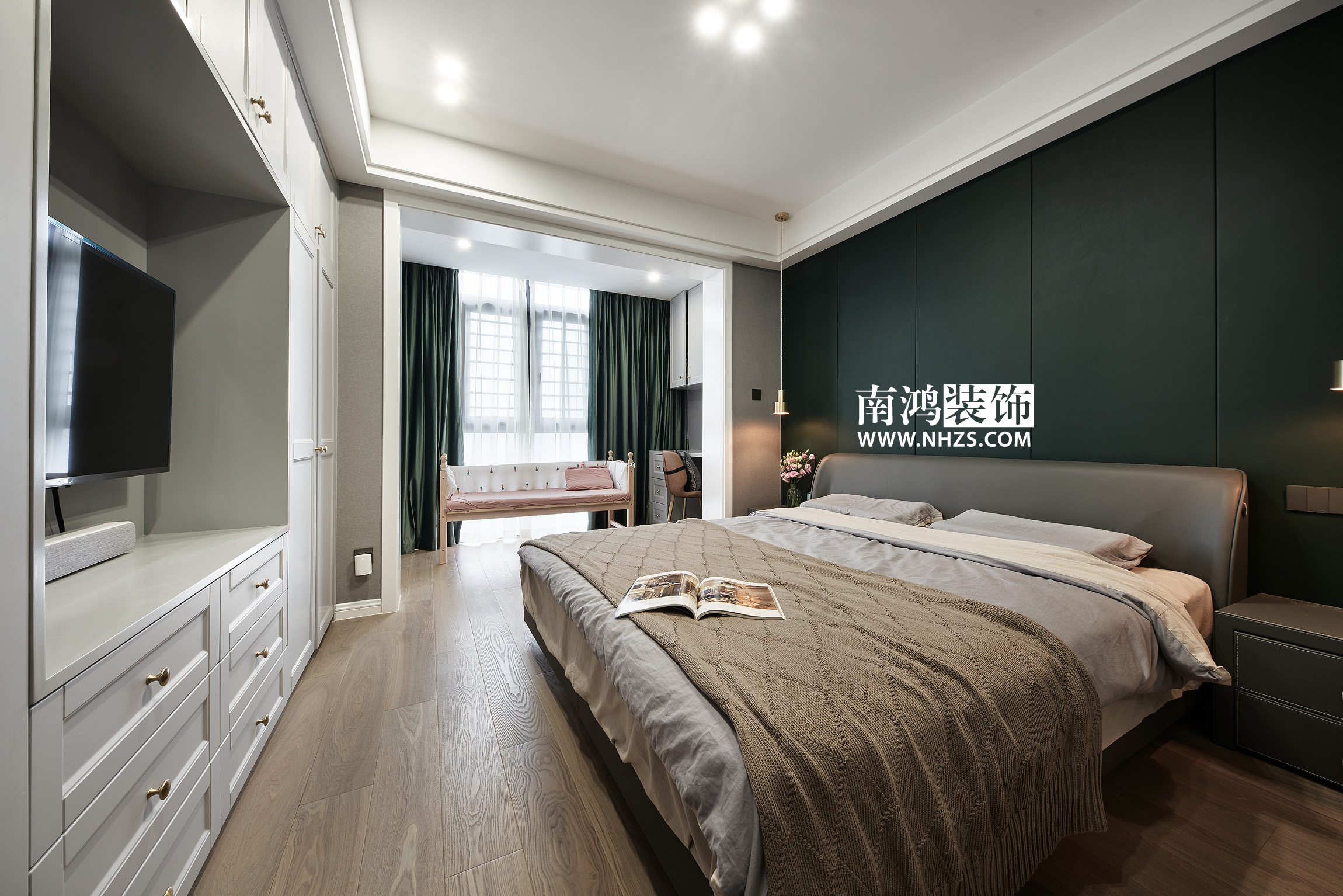 海威国际装修效果图,海威南北通透户型装修效果图三房