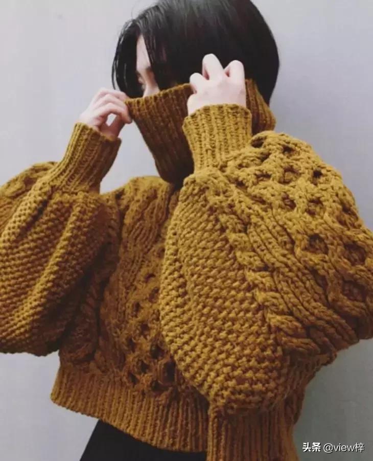 刘雯同款羊毛衫穿搭,初恋风的毛衣